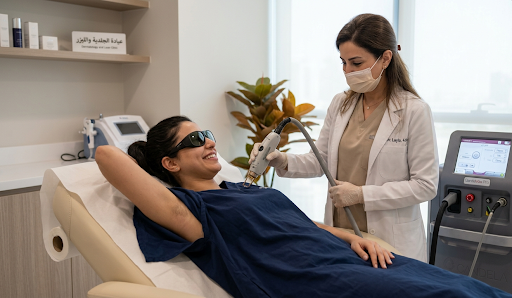 إزالة الشعر بالليزر للمناطق الحساسة