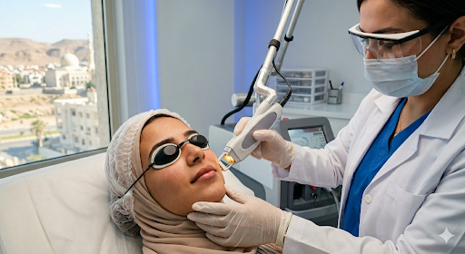 إزالة الشعر بالليزر للوجه